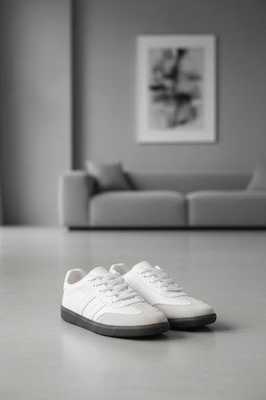 Unisex Kadın Erkek  Şeritli Rahat Taban Günlük Sneaker Spor Ayakkabı