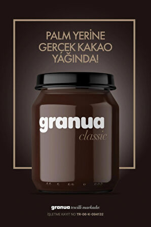 Granua — Classic | Doğal Kakao Yağında Sürülebilir Sütlü Çikolatalı Fındık Kreması 400gr