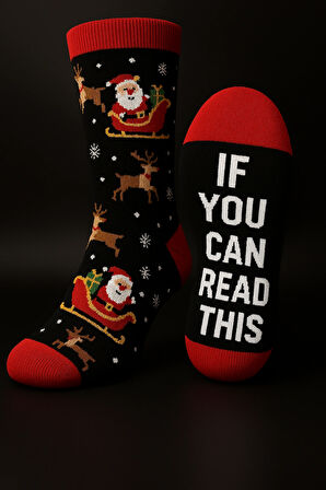 Lascaris 2’li Noel Temalı Yumuşak Havlu Çorap Seti – Kırmızı Uçlu