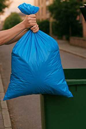 Premium Büyük Boy Çöp Poşeti 65x80 cm 3x10 Adet Ev Mutfak Banyo İş Ofis Avantajlı Ekonomik Paket