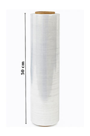 El Tipi Mobilya Eşya Koli Palet Paket Taşıma Taşınma Sarma Koruma Streç Film 50 cm x 300 m 17 Mikron