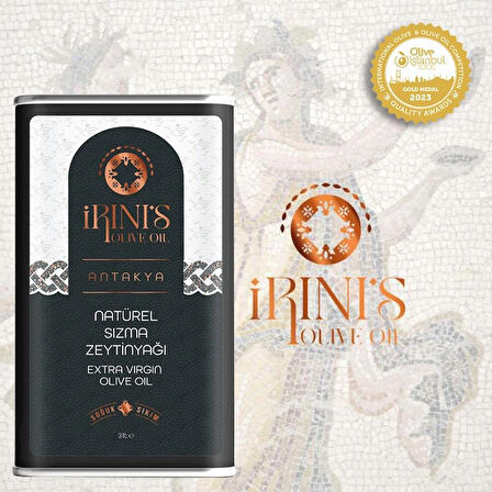 IRINI’S OLIVE OIL 1000 ml Soğuk Sıkım Natürel Sızma Zeytinyağı 2025 GOLD Ödüllü