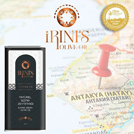 IRINI’S OLIVE OIL 5000 ml Soğuk Sıkım Natürel Sızma Zeytinyağı 2025 GOLD Ödüllü