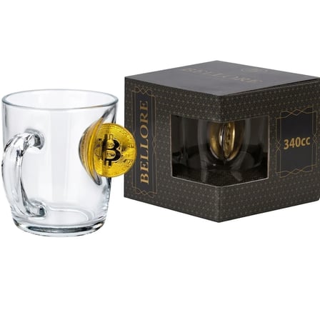 Bitcoin Madeni Para Hediyelik Özel Fincan Çay Kahve Bardağı Kupa 340cc