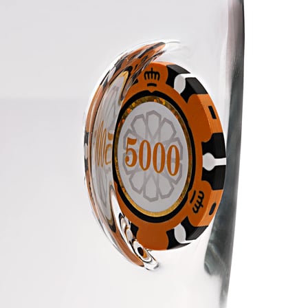 Poker Çipli Fişi Pullu Özel Bira Bardağı Çip 465cc