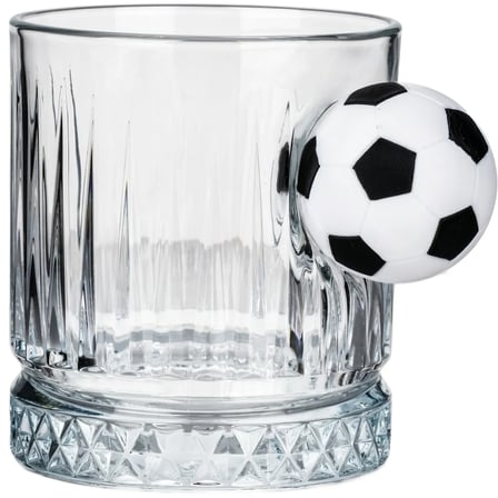 Futbol Toplu 2'li Lüks Kristal Viski Bardak Seti 355 cc