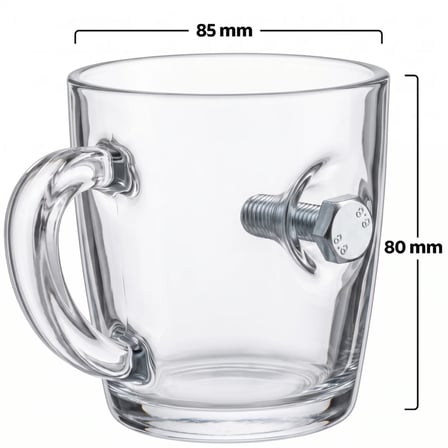 Vidalı 340cc Kahve ve Çay Fincanı – Ustaya Özel Hediye