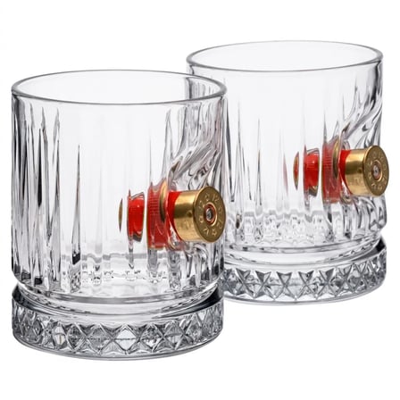 Gerçek 12 Kalibre Fişekli 2’li 355cc Kristal Set Avcı Hediyesi