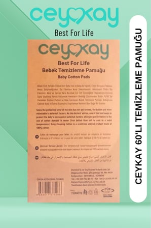 Ceykay Bebek Temi̇Zleme Pamugu 60 Li