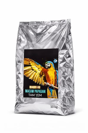 Delta Rasyon Macaw Papağanı Tam Yem Kuş Yemi Ekstruder Fındık İçi Karides 10 kg