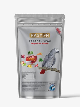 Rasyon Meyveli ve Sebzeli Papağan Yemi - 1 KG