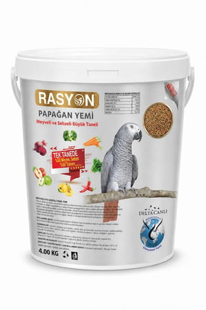 DELTA RASYON Meyveli ve Sebzeli Kuş Yemi Ek Yem 4 Kg