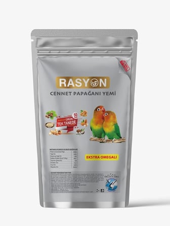 Delta Rasyon Cennet Papağanı Ekstruder Tam Yemi Ekstra Omegalı 1 Kg