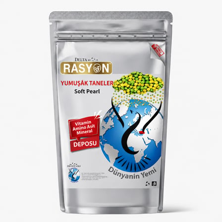 DELTA RASYON Yumuşak Taneler Kuş Yemi Mama Nemlendirici 1 Kg