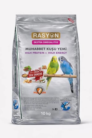 Delta Rasyon Muhabbet Kuşu Yemi Granül Ekstruder Vitamin ve Mineral İçerikli 10 Kg