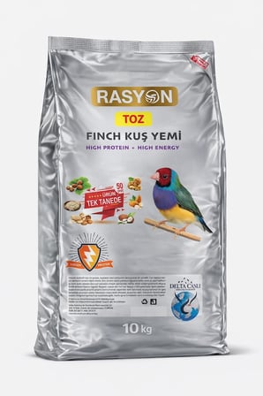 Delta Rasyon Finç Kuşu Yemi Toz Granül Tam Yem