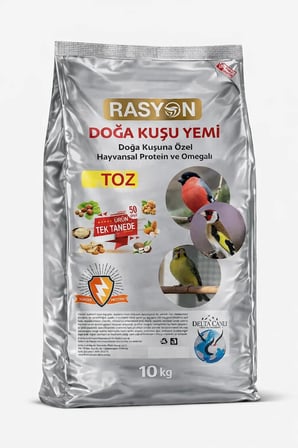 Delta Rasyon Doğa Kuşu Yemi Ekstruder Ana Yem Toz 10 Kg
