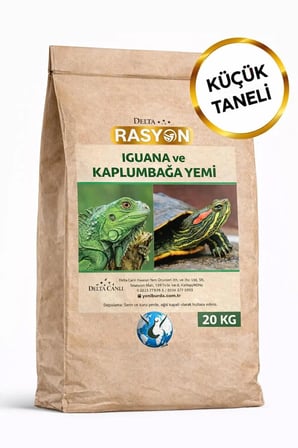 RASYON IGUANA VE KAPLUMBAĞ YEMİ KÜÇÜK TANELİ 20 Kg