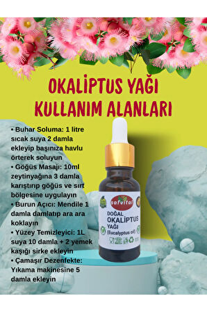 %100 SAF AROMATERAPİ SETİ - KEKİK + NANE + OKALİPTUS YAĞI (3x20ML) NEFES AÇAN SET