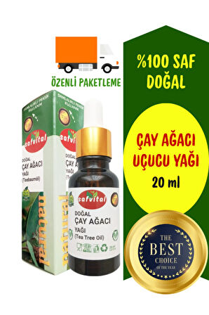 %100 SAF ÇAY AĞACI YAĞI 20ML - & MANTAR DOĞAL ÇÖZÜM - CİLT & SAÇ BAKIMI