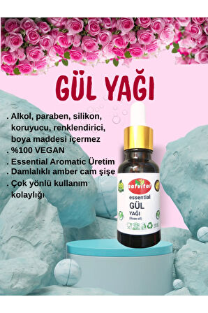 GÜL YAĞI ESSENTIAL AROMATIC 20 ML - ROSE ESSENTIAL AROMATIC OIL 20 ML