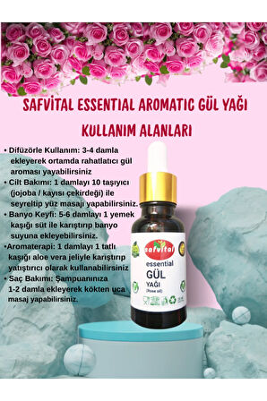 GÜL YAĞI ESSENTIAL AROMATIC 20 ML - ROSE ESSENTIAL AROMATIC OIL 20 ML