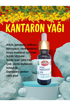 %100 SAF KANTARON YAĞI 20ML - CİLT BAKIM VE ONARIM (St. John's Wort Oil) 20ML