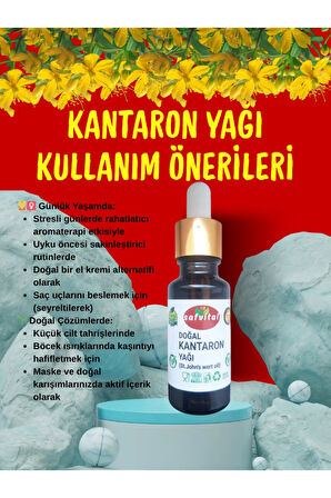 %100 SAF KANTARON YAĞI 20ML - CİLT BAKIM VE ONARIM (St. John's Wort Oil) 20ML
