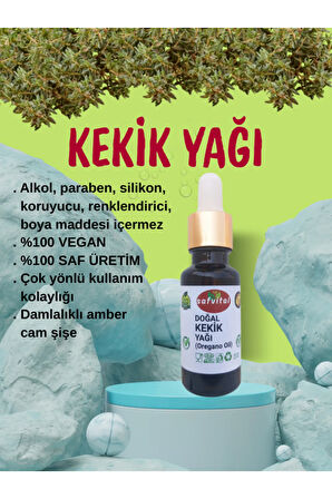 %100 SAF KEKİK UÇUCU YAĞI 20ML - DOĞAL (OREGANO OIL) 20ML