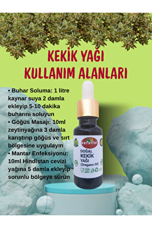 %100 SAF KEKİK UÇUCU YAĞI 20ML - DOĞAL (OREGANO OIL) 20ML
