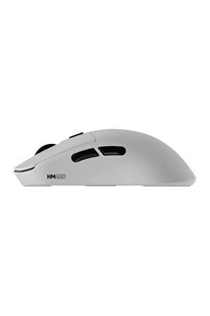 Hawk Gaming HM420B 4K Hz 26000 DPI Tri-Mode Kablosuz/Bluetooth Şarj Standlı Beyaz Gaming Mouse