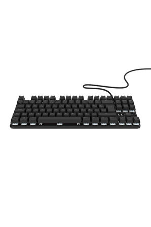 Hawk Gaming HK410M Mekanik Mavi Switch 19 Mod RGB Kablolu Siyah TKL Türkçe Gaming Klavye