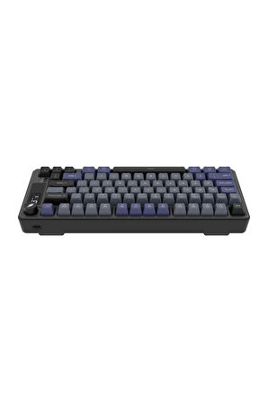 Hawk Gaming HK255GP Membrane LCD RGB Kablosuz/Bluetooth Siyah Gri %75 Türkçe Gaming Klavye