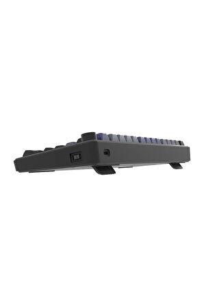 Hawk Gaming HK255GP Membrane LCD RGB Kablosuz/Bluetooth Siyah Gri %75 Türkçe Gaming Klavye