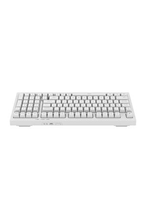 Hawk Gaming HK210W Membrane Rainbow Type C Kablolu Beyaz Full Türkçe Gaming Klavye