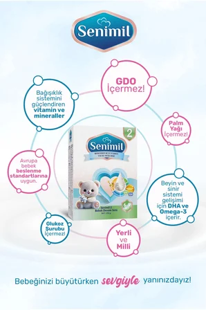 Senimil Senımıl 2 Bebek Devam Sütü 250 gr (6-9 Ay)