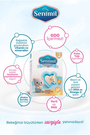 Senimil 3 Bebek Devam Sütü 800 gr (9-12 Ay)