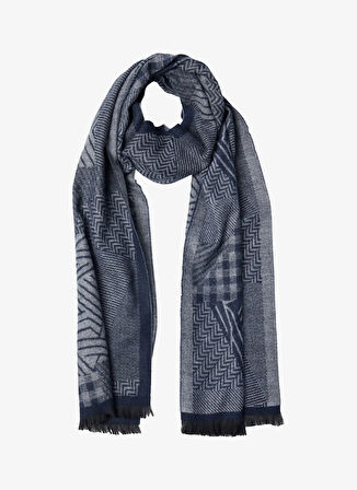 Altınyıldız Classics Lacivert - Gri Erkek Atkı ACE282610003_LAG