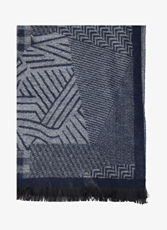 Altınyıldız Classics Lacivert - Gri Erkek Atkı ACE282610003_LAG