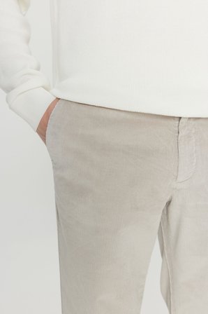 Pamuklu Slim Fit Dar Kesim Desenli Yan Cepli Pantolon