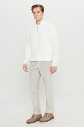 Pamuklu Slim Fit Dar Kesim Desenli Yan Cepli Pantolon