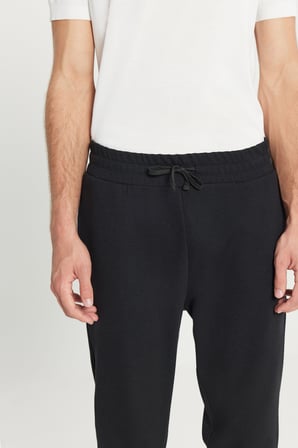 Pamuklu Standart Fit Beli Bağlamalı Desenli Yan Cepli Eşofman Altı