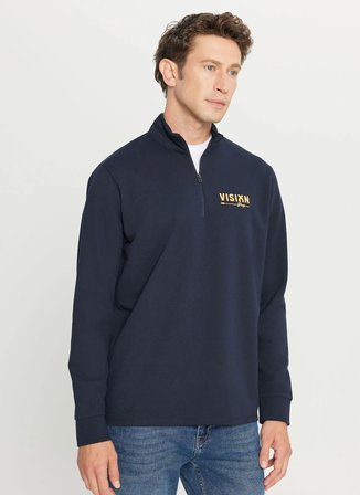 Altınyıldız Classics Lacivert Erkek Bato Standart Fit Sweatshirt ETE052261042_LAC
