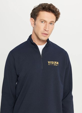 Altınyıldız Classics Lacivert Erkek Bato Standart Fit Sweatshirt ETE052261042_LAC