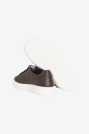 %100 Deri Rahat Taban Esnek Sneaker Ayakkabı