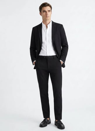 Altınyıldız Classics Siyah Erkek Slim Fit Takım Elbise 4A3010001101_SYH