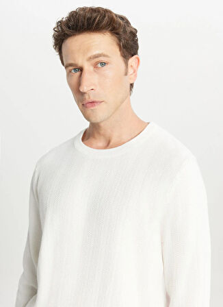 Altınyıldız Classics Bisiklet Yaka Standart Ekru Erkek Kazak ACE049261266_EKR