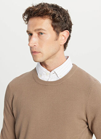 Altınyıldız Classics Bisiklet Yaka Standart Kahve Erkek Kazak ACE049261318_KHV