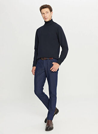 Altınyıldız Classics Tam Balıkçı Yaka Standart Lacivert Erkek Kazak ACE043261440_LAC