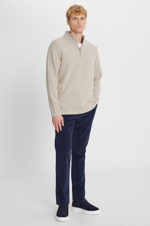 Pamuklu Slim Fit Dar Kesim Bato Yaka Uzun Kollu Tişört